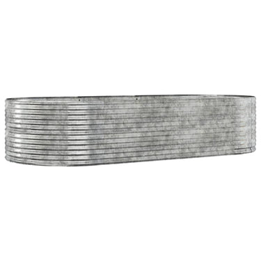 Vidaxl plantenbak 291x140x68 cm gegalvaniseerd staal zilverkleurig