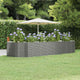 Vidaxl plantenbak 367x140x68 cm gegalvaniseerd staal grijs