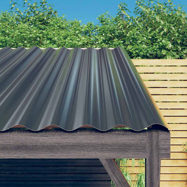 Vidaxl dakpanelen 36 st 60x36 cm gegalvaniseerd staal antracietkleurig