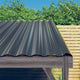 Vidaxl dakpanelen 36 st 60x36 cm gegalvaniseerd staal antracietkleurig