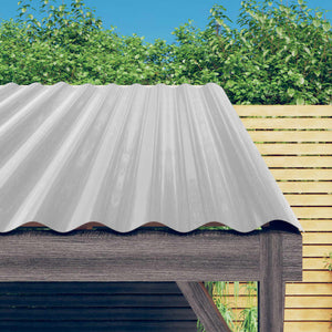 Vidaxl dakpanelen 36 st 60x36 cm gepoedercoat staal zilverkleurig