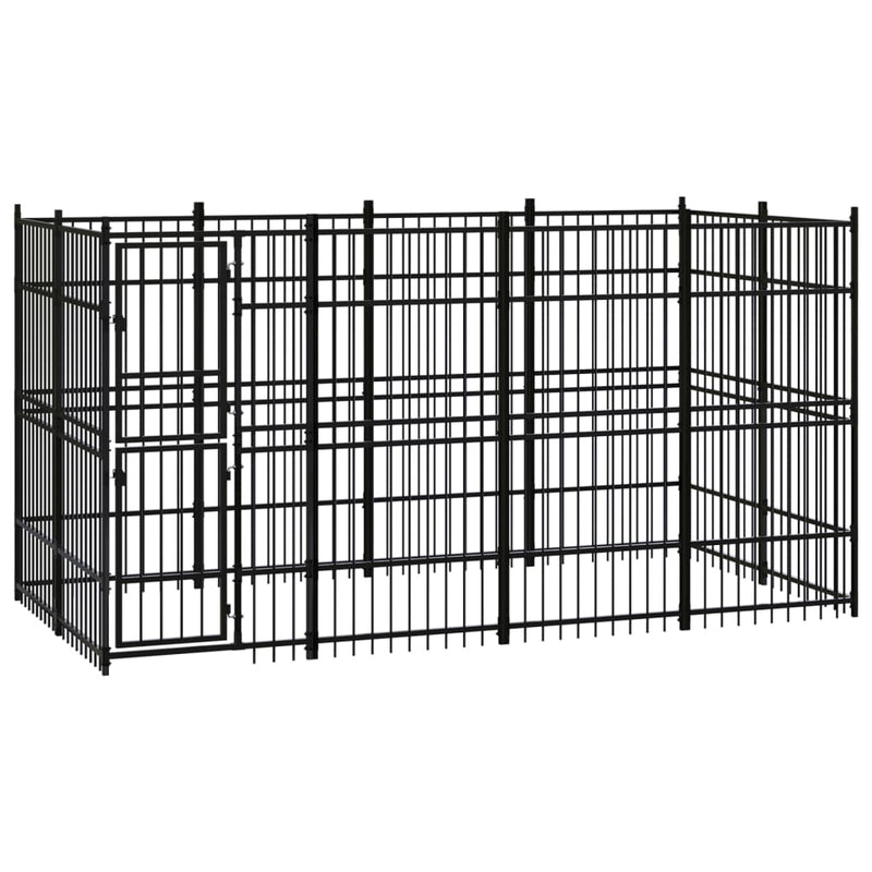 Load image into Gallery viewer, VidaXL Hondenkennel 7,37 m² staal
