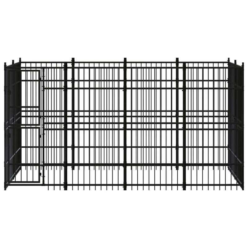 Load image into Gallery viewer, VidaXL Hondenkennel 7,37 m² staal
