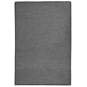 Vidaxl buitenkleed platgeweven 120x170 cm grijs