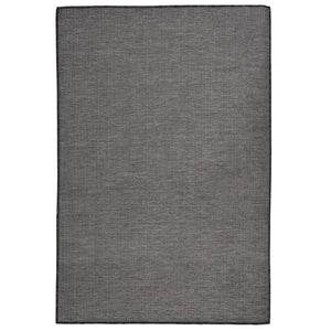 Vidaxl buitenkleed platgeweven 120x170 cm grijs