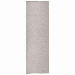 Vidaxl buitenkleed platgeweven 80x250 cm lichtgrijs