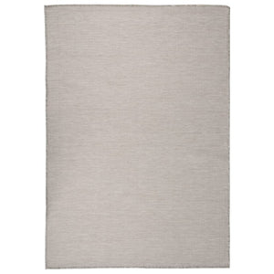 Vidaxl buitenkleed platgeweven 140x200 cm lichtgrijs