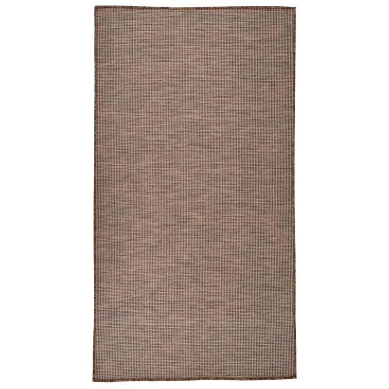Load image into Gallery viewer, Vidaxl buitenkleed platgeweven 80x150 cm bruin

