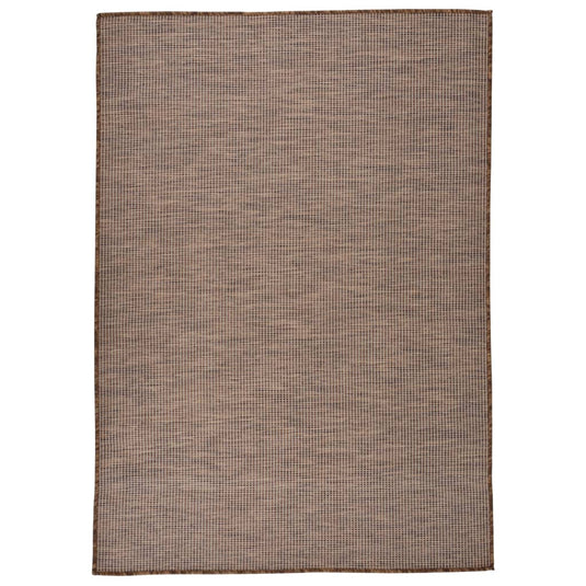 Vidaxl buitenkleed platgeweven 160x230 cm bruin