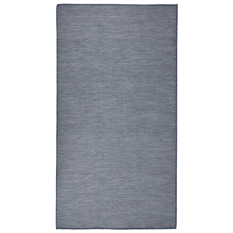 Load image into Gallery viewer, VidaXL Buitenkleed platgeweven 80x150 cm blauw
