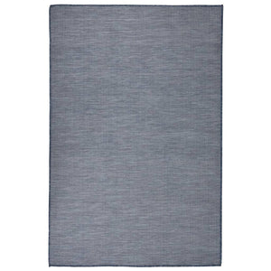 Vidaxl buitenkleed platgeweven 120x170 cm blauw