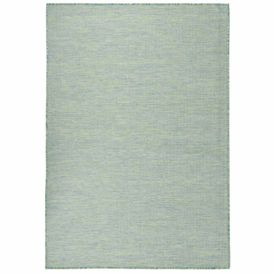 Vidaxl buitenkleed platgeweven 160x230 cm turquoise
