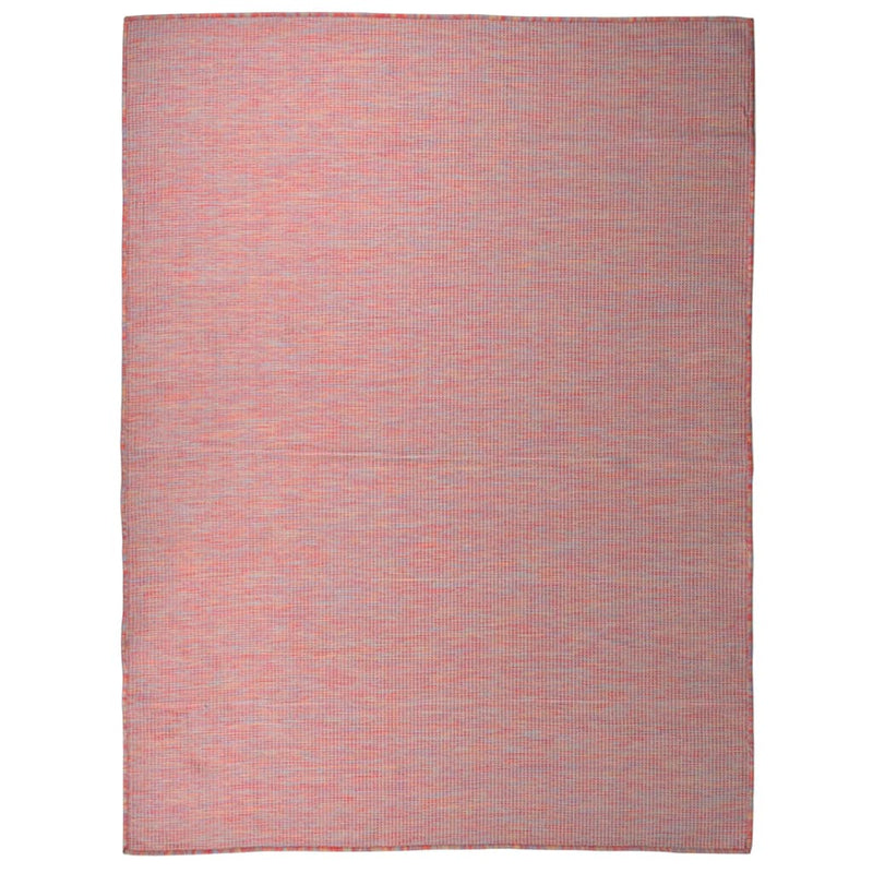 Load image into Gallery viewer, Vidaxl buitenkleed platgeweven 120x170 cm rood
