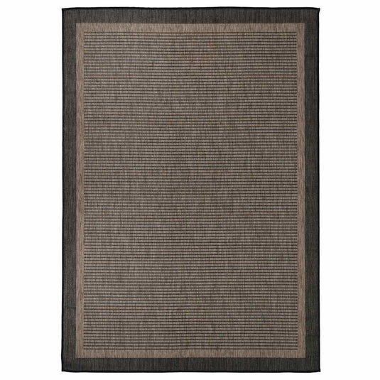 Vidaxl buitenkleed platgeweven 140x200 cm donkerbruin