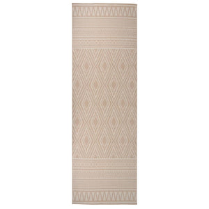 Vidaxl buitenkleed met patroon platgeweven 80x250 cm bruin