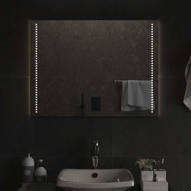 Vidaxl badkamerspiegel led 80x60 cm