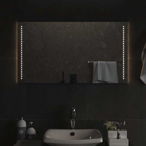 Vidaxl badkamerspiegel led 90x50 cm