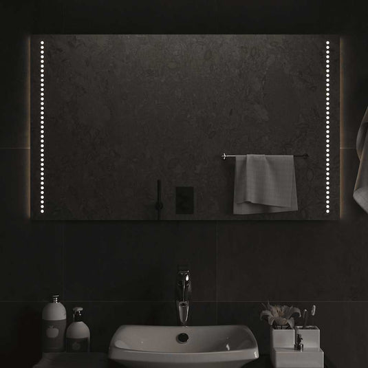 Vidaxl badkamerspiegel led 100x60 cm