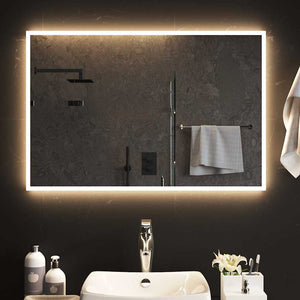 Vidaxl badkamerspiegel led 90x60 cm