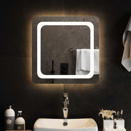 Vidaxl badkamerspiegel led 50x50 cm