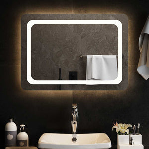 Vidaxl badkamerspiegel led 70x50 cm