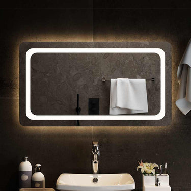 Vidaxl badkamerspiegel led 90x50 cm