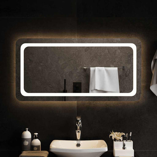 Vidaxl badkamerspiegel led 100x50 cm