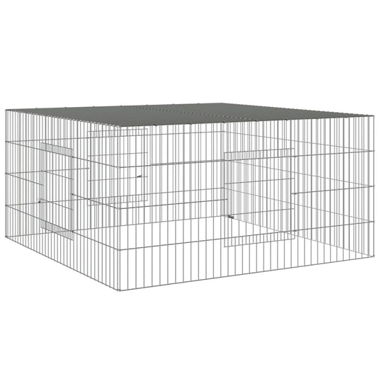 Vidaxl konijnenkooi 110x110x55 cm gegalvaniseerd ijzer