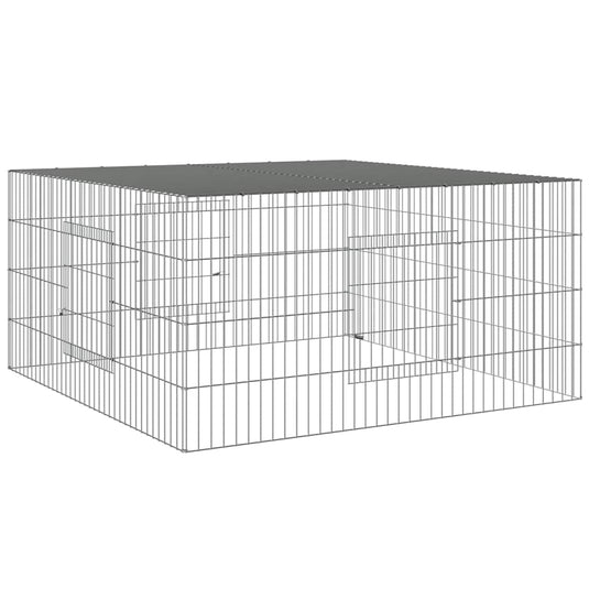Vidaxl konijnenkooi 110x110x55 cm gegalvaniseerd ijzer