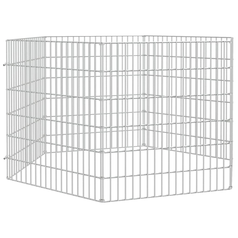 Load image into Gallery viewer, Vidaxl dierenverblijf 6 panelen 54x60 cm gegalvaniseerd ijzer
