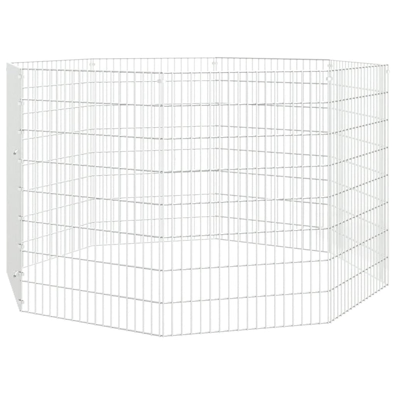 Load image into Gallery viewer, Vidaxl dierenverblijf 8 panelen 54x80 cm gegalvaniseerd ijzer
