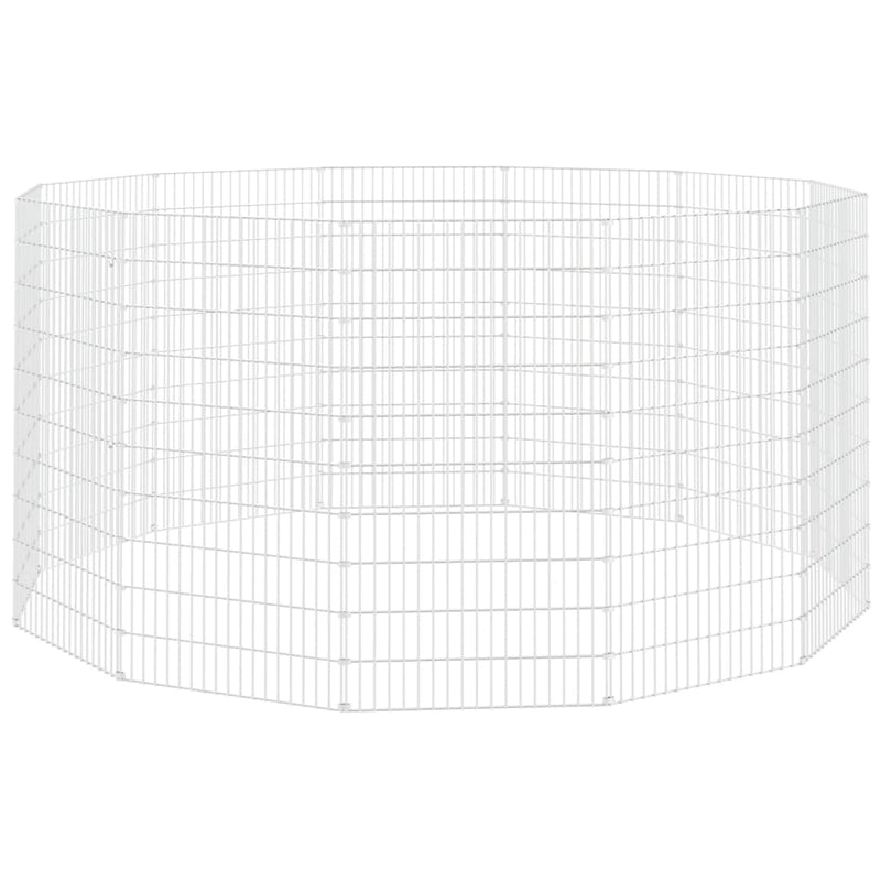 Load image into Gallery viewer, Vidaxl vrije uitloopverblijf voor dieren 12 panelen 54x100 cm gegalvaniseerd ijzer
