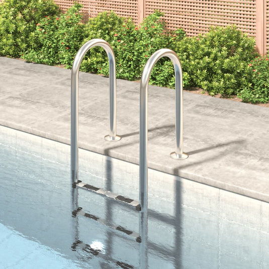 Vidaxl zwembadladder 54x38x158 cm 304 roestvrijstaal