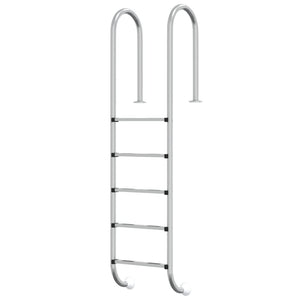Vidaxl zwembadladder 54x38x211 cm 304 roestvrij staal