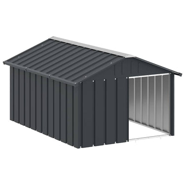 Vidaxl hondenhok 116,5x153x81,5 cm gegalvaniseerd staal antracietkleur