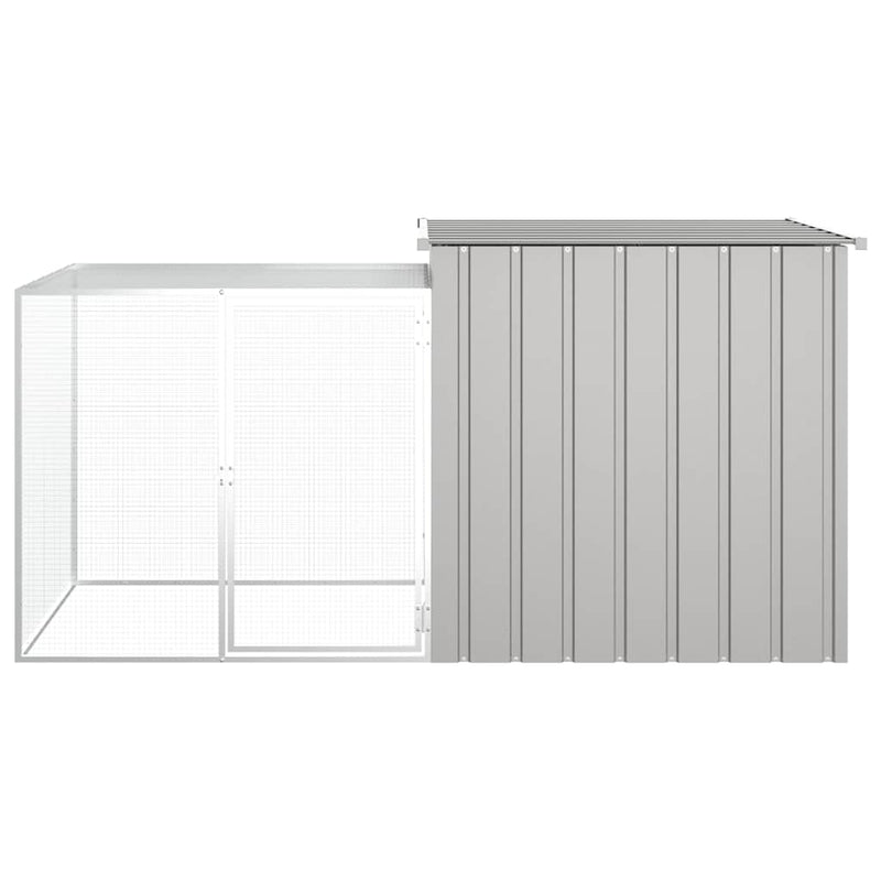 Load image into Gallery viewer, Vidaxl kippenhok 200x91x100 cm gegalvaniseerd staal grijs
