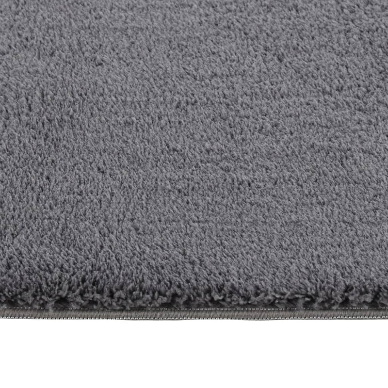 Load image into Gallery viewer, VidaXL Vloerkleed wasbaar korte pool anti-slip 120x170 cm antraciet
