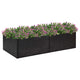 Vidaxl plantenbak 157x80x40 cm poly rattan zwart