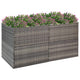 Vidaxl plantenbak 157x80x80 cm poly rattan grijs