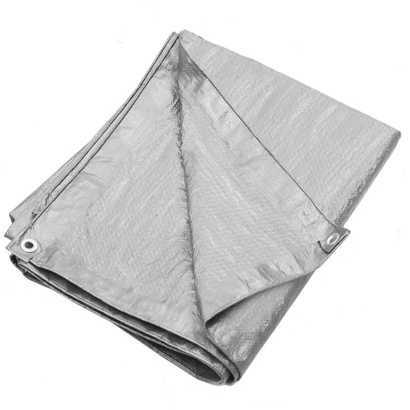 Load image into Gallery viewer, VidaXL Dekzeil 90 g m² 8x12 m HDPE grijs

