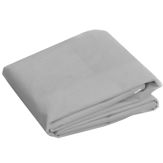 Vidaxl dekzeil 260 g m² 3x5 m hdpe grijs