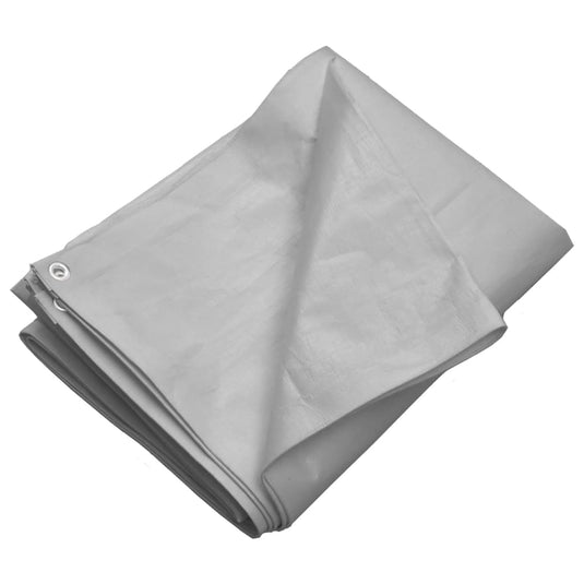 Vidaxl dekzeil 260 g m² 6x6 m hdpe grijs