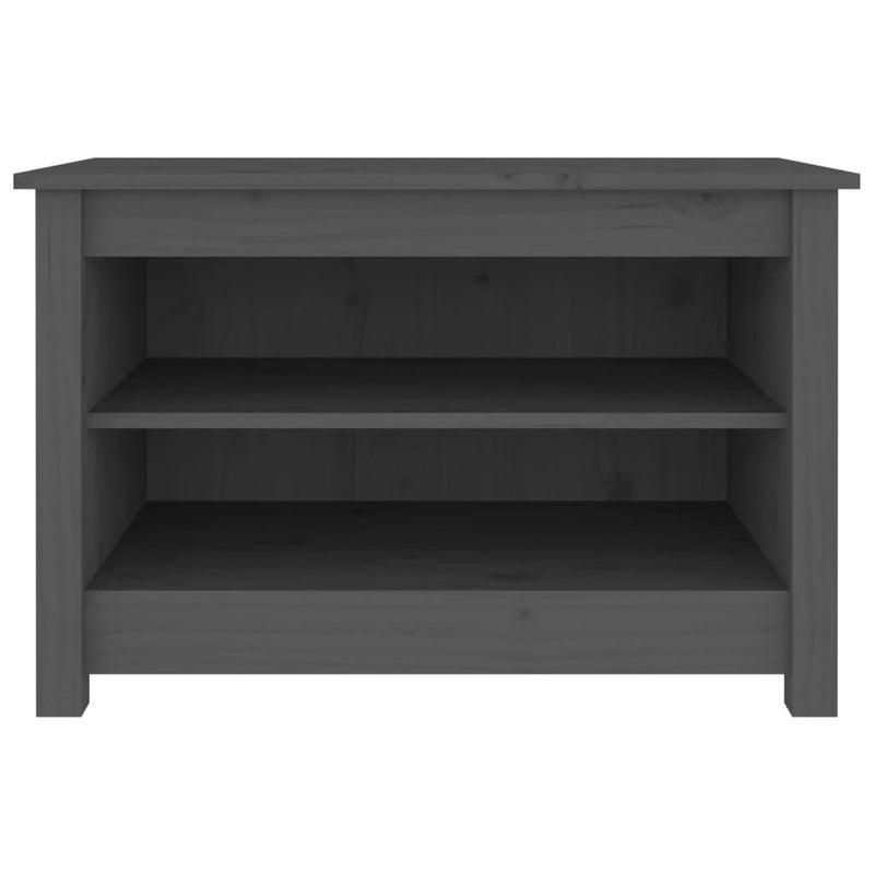 Load image into Gallery viewer, Vidaxl schoenenbank 70x38x45,5 cm massief grenenhout grijs
