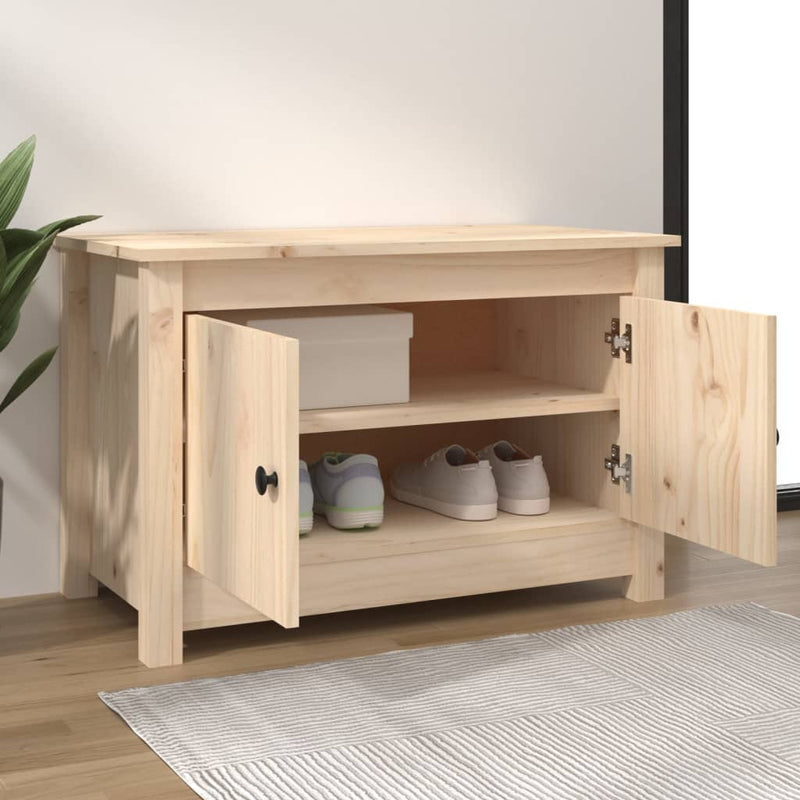 Load image into Gallery viewer, Vidaxl schoenenkast 70x38x45,5 cm massief grenenhout
