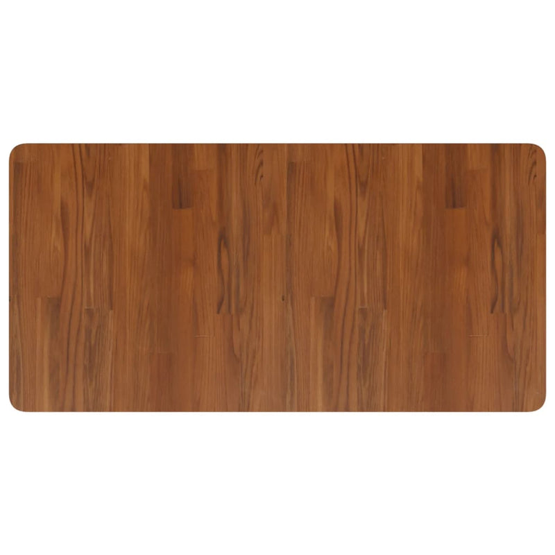 Load image into Gallery viewer, Vidaxl wastafelblad 100x50x1,5cm behandeld massief hout donkerbruin
