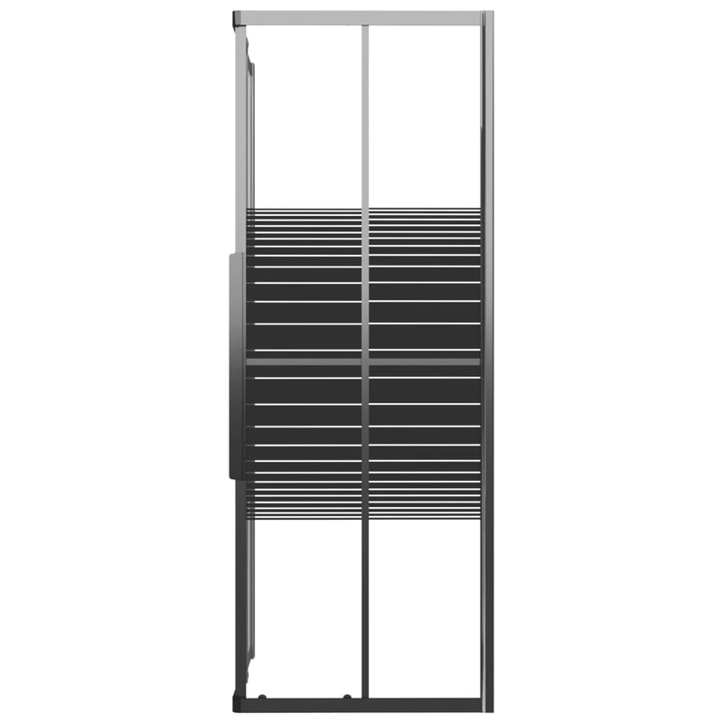 Load image into Gallery viewer, VidaXL Douchecabine strepen 90x70x180 cm ESG zwart
