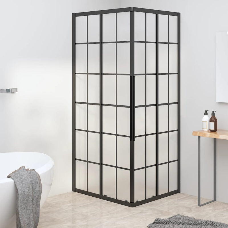 Load image into Gallery viewer, VidaXL Douchecabine 90x70x180 cm mat ESG zwart
