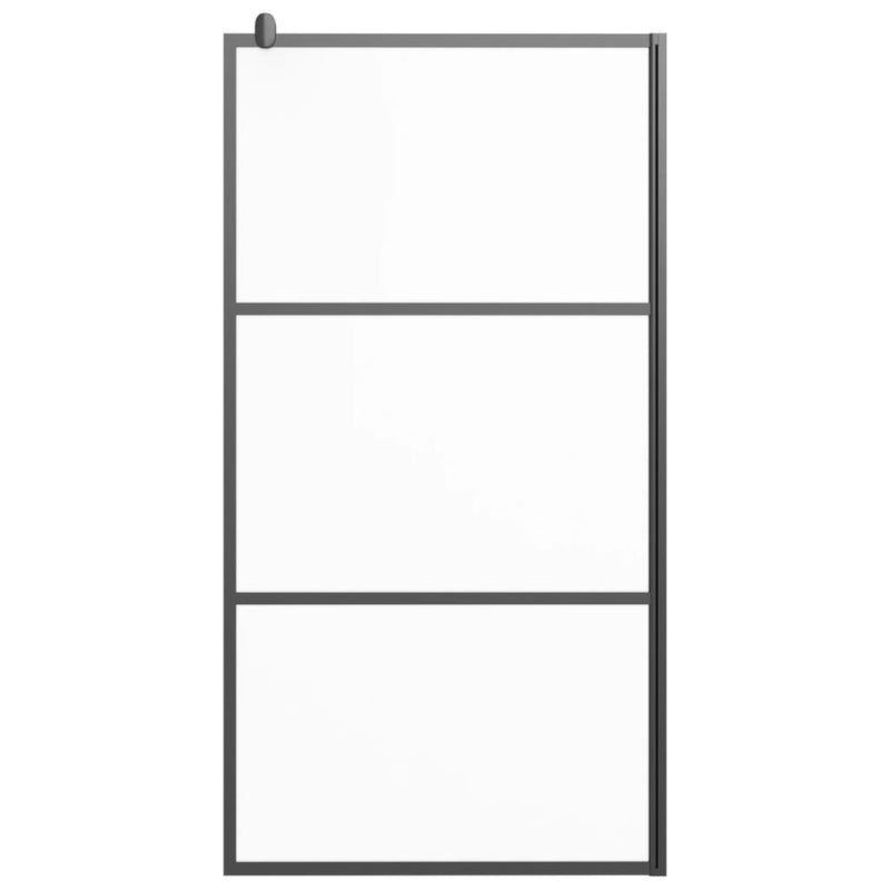 Load image into Gallery viewer, Vidaxl inloopdouchewand 100x195 cm mat esg-glas zwart
