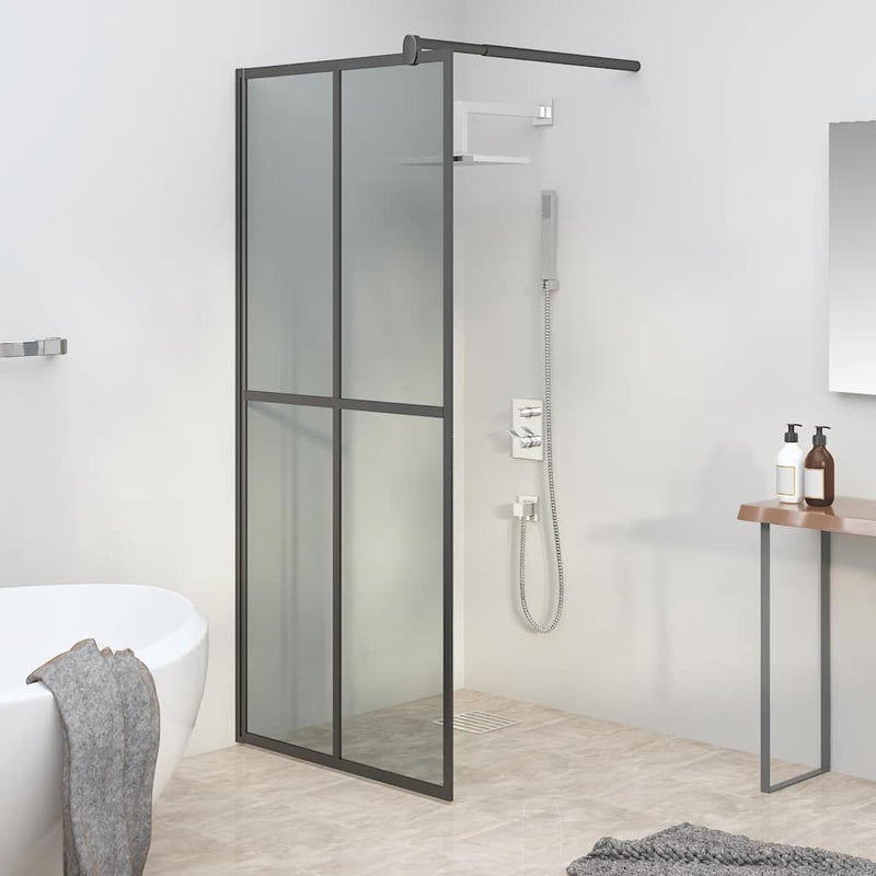 Load image into Gallery viewer, Vidaxl inloopdouchescherm 80x195 cm donker gehard glas
