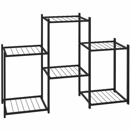 Vidaxl bloemenstandaard 83x25x60 cm ijzer zwart